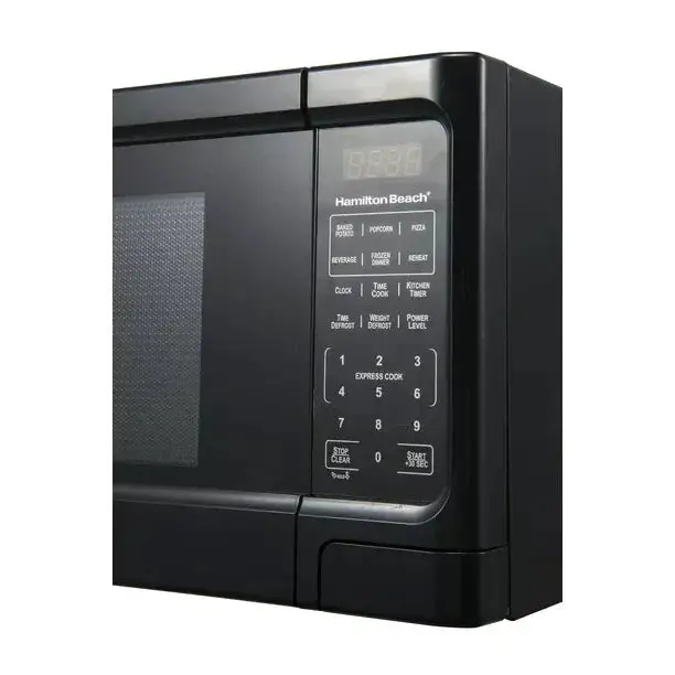 1.1 Cu Ft Black Digital Microwave Oven – Touchpad Interface for Quick, Precise Cooking