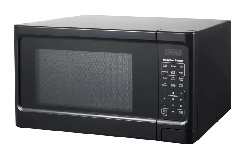 1.1 Cu Ft Black Digital Microwave Oven – Touchpad Interface for Quick, Precise Cooking