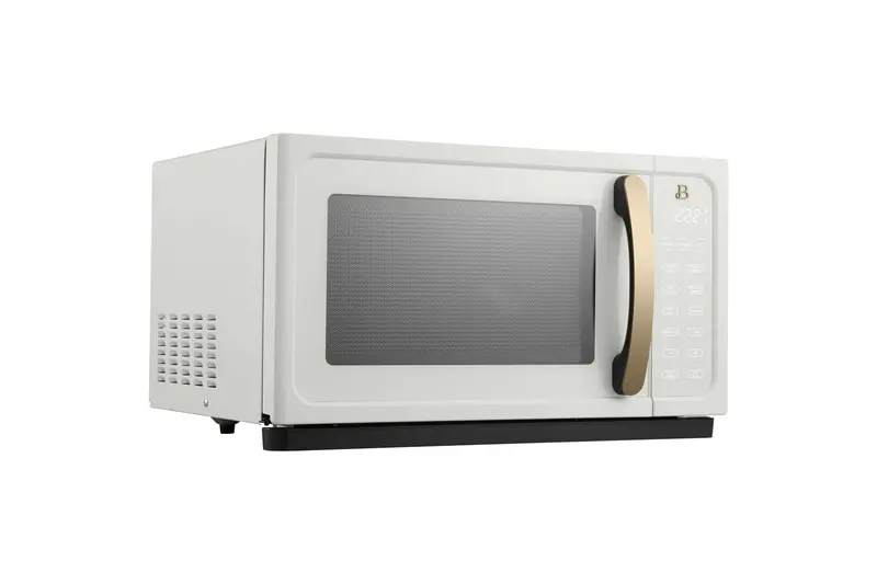 1.1-Cubic-Foot 1000W White Sensor Microwave Oven with Touch Controls – Compact Kitchen Appliance