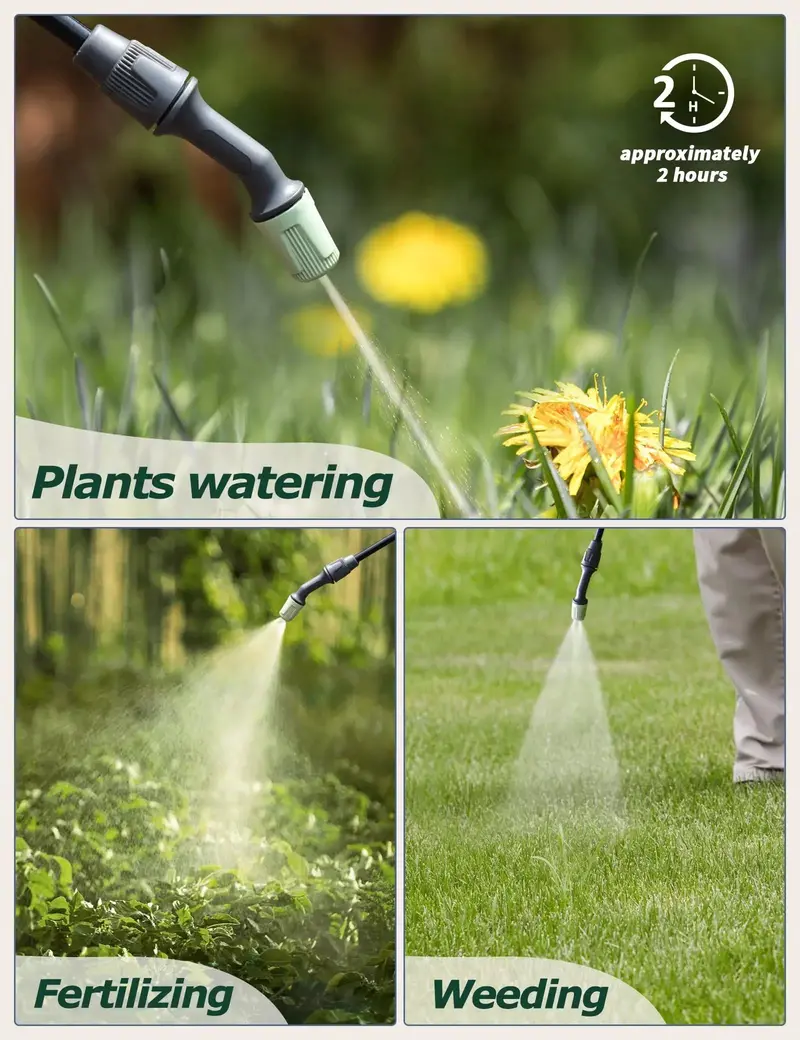 1.35-Gallon USB-Rechargeable Electric Sprayer – Telescopic Wand and Precision-Adjustable Nozzle for Targeted Application