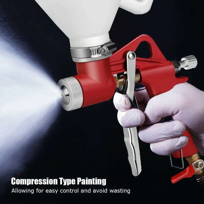 1.45-Gallon Drywall Texture Sprayer – Air-Powered Gun with Three Interchangeable Nozzles (4.0mm/6.0mm)