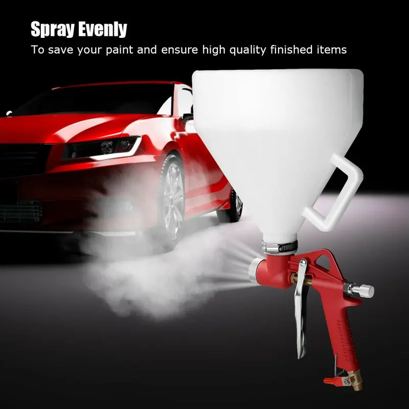 1.45-Gallon Drywall Texture Sprayer – Air-Powered Gun with Three Interchangeable Nozzles (4.0mm/6.0mm)