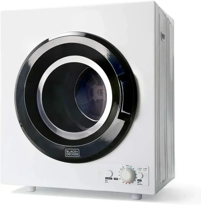 1.5 Cu. Ft. Compact Vented Electric Dryer – 850W, Stainless Steel Drum, 120V 2