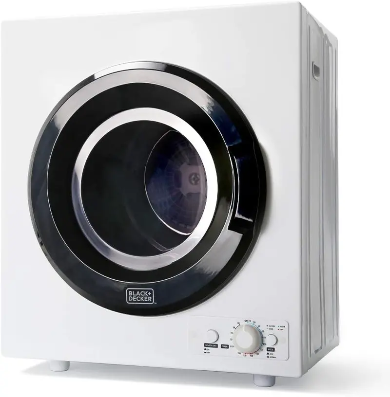 1.5 Cu. Ft. Portable Vented Dryer – 850W Compact Electric Dryer with Stainless Drum & Standard 120V Outlet Compatibility 7