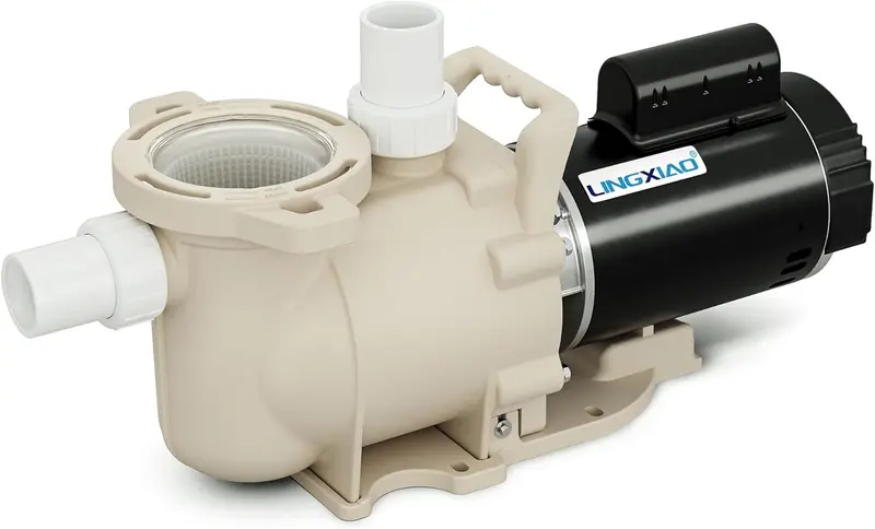 1.5 HP Single-Speed In-Ground Pool Pump – 6900 GPH Flow Rate, Quiet Operation, Integrated Filter Basket