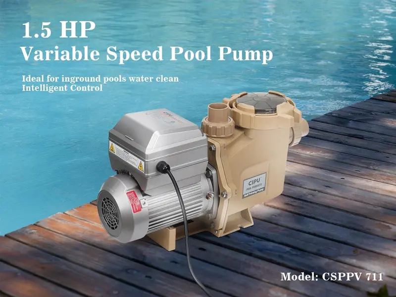 1.5 HP Variable-Speed Inground Pool Pump – 230V Smart-Controlled Filtration System for All-Weather Performance and Energy Efficiency 2