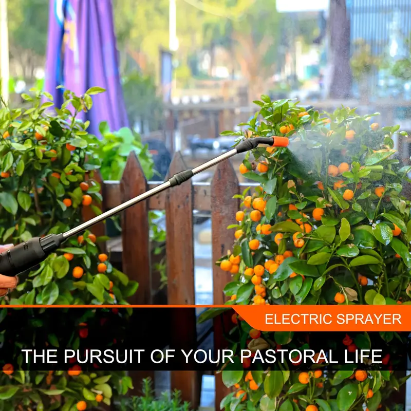 1-Gallon USB-C Rechargeable Electric Garden Sprayer – Telescoping Wand, 4000mAh High-Capacity Battery