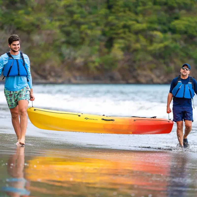 10.2-Foot Portable Sit-On-Top Kayak – Compact Recreational Design for Easy Transport 2