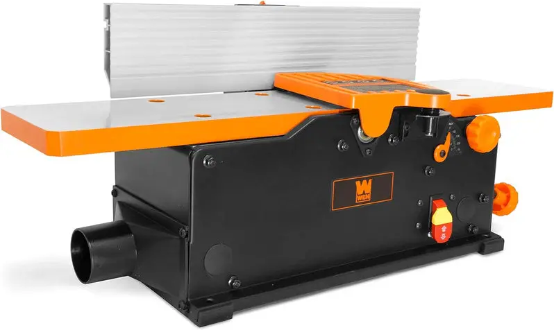 10-Amp 6-Inch Spiral Benchtop Jointer – Precision Woodworking Tool for Smooth Edge-Jointing & Flat-Surfacing