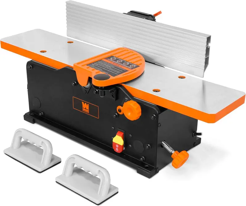 10-Amp 6-Inch Spiral Benchtop Jointer – Precision Woodworking Tool for Smooth Edge-Jointing & Flat-Surfacing