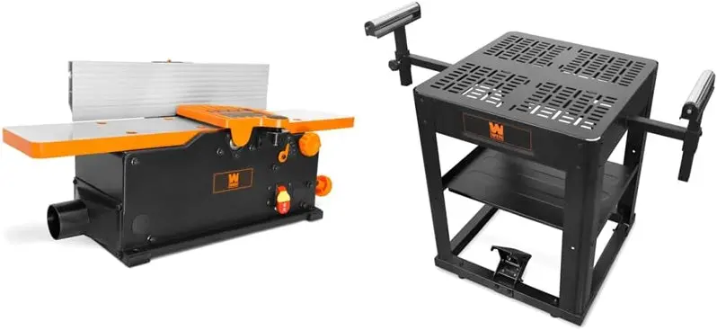 10-Amp 6-Inch Spiral Benchtop Jointer – Precision Woodworking Tool for Smooth Edge-Jointing & Flat-Surfacing