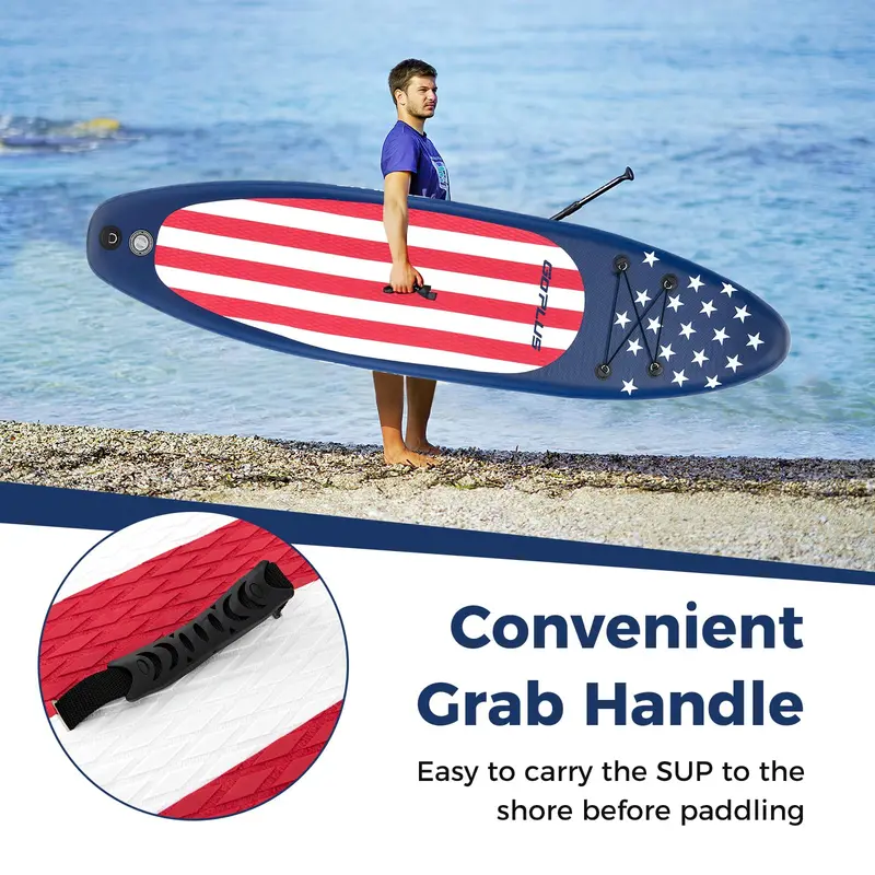 10-Foot Inflatable Stand-Up Paddle Board – Lightweight SUP for Beginners and Recreational Use