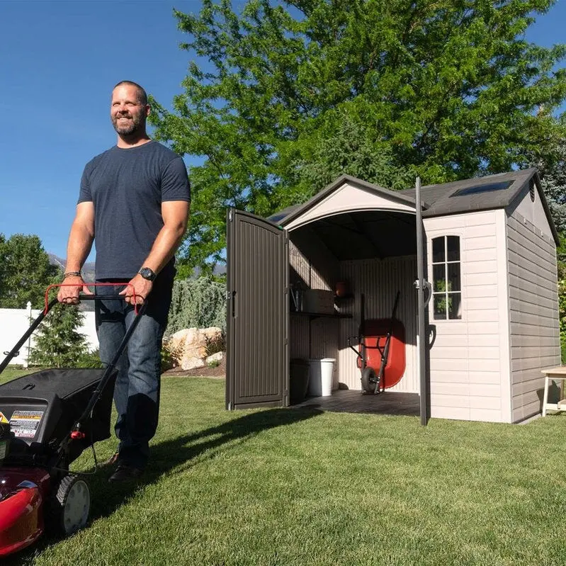 10 ft. x 8 ft. Resin Plastic Side Storage Shed – Weather-Resistant Assembly Required 2