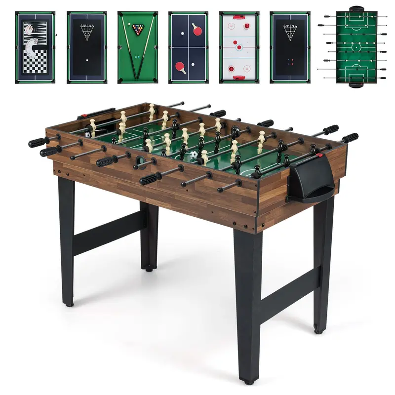 10-in-1 Combination Game Table Set Designed for Family Fun and Social Gatherings