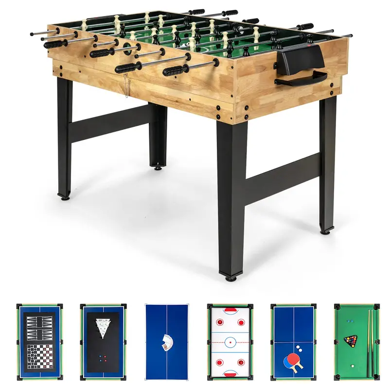 10-in-1 Multi-Game Table Set – Ping Pong, Air Hockey, Pool, and More