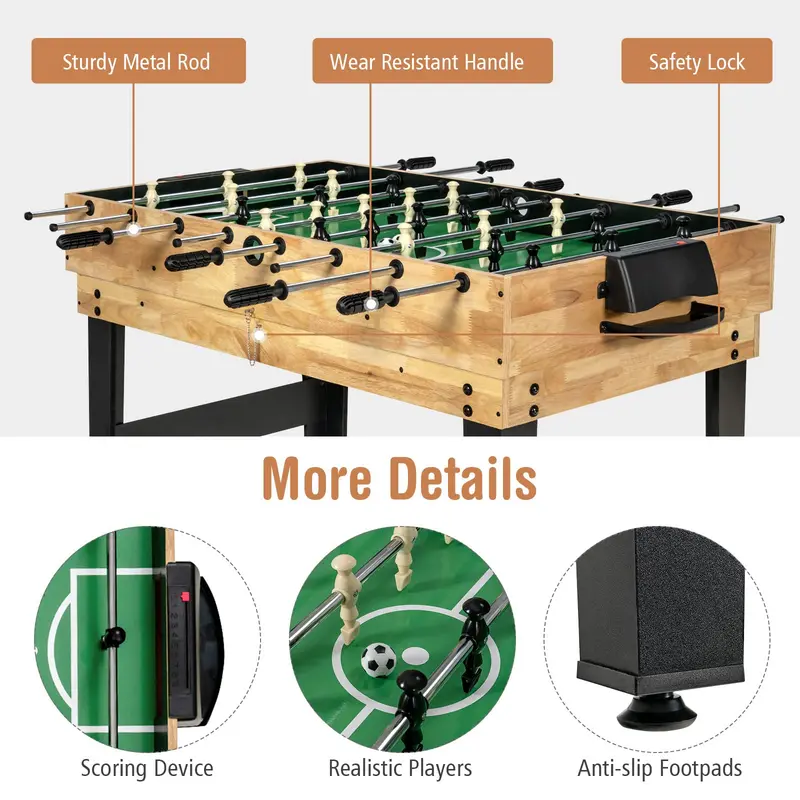 10-in-1 Multi-Game Table Set – Ping Pong, Air Hockey, Pool, and More