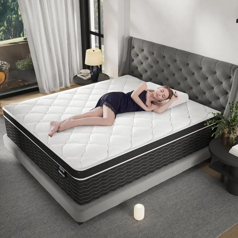 10-Inch Full-Size Hybrid Mattress in a Box – Medium-Plush Support for All Sleepers