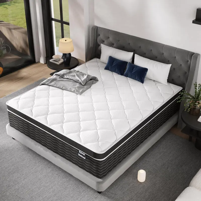 10-Inch Full-Size Hybrid Mattress in a Box – Medium-Plush Support for All Sleepers