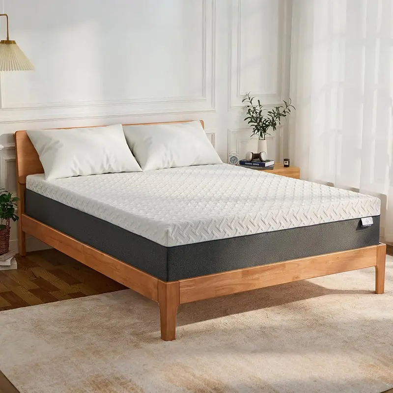 10-Inch Queen Memory Foam Mattress – Green Tea Gel Infused, CertiPUR-US Certified, Medium-Firm Comfort