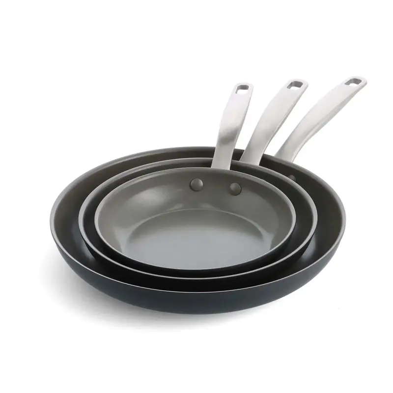 10-Piece Ceramic Nonstick Cookware Set – Durable Hard-Anodized Pots and Pans