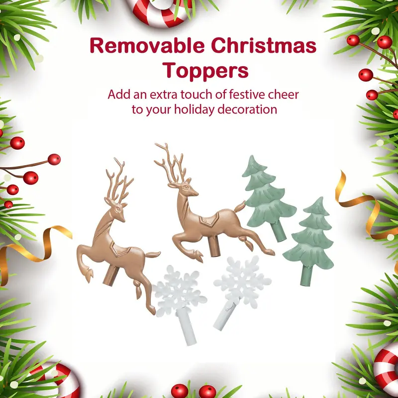 10-Slot Rolling Christmas Stocking Holder — Wheeled Stand for Easy Placement and Storage