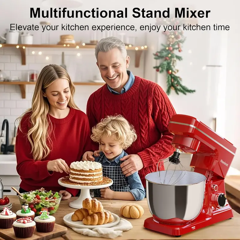10-Speed Tilt-Head Stand Mixer – 6-Quart Bowl with Dishwasher-Safe Attachments and Splash Guard
