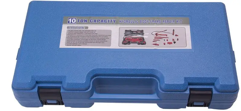 10-Ton Porta Power Hydraulic Jack Repair Kit – Complete Auto Body Frame & Ram Tool Set with Air Pump