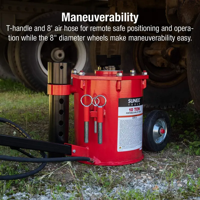 10-Ton Portable Air Lift Jack – Compact Pneumatic Floor Jack for Automotive Repairs (6710)