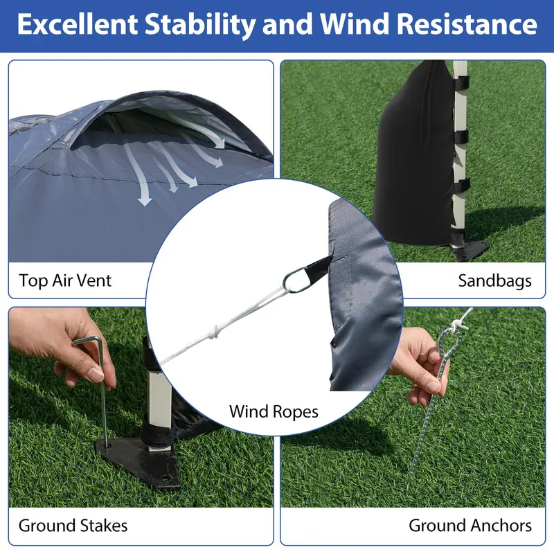 10 x 10 Foot Portable Canopy Tent – Includes One Sidewall & Wheeled Storage Bag