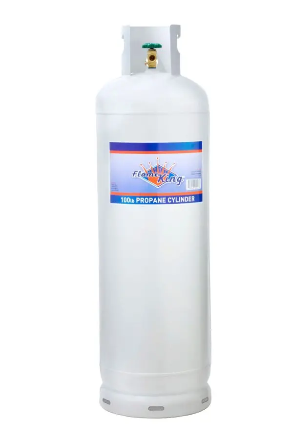 100-Lb Steel Propane Cylinder – POL Valve, DOT-Certified, Ships Empty for Refill