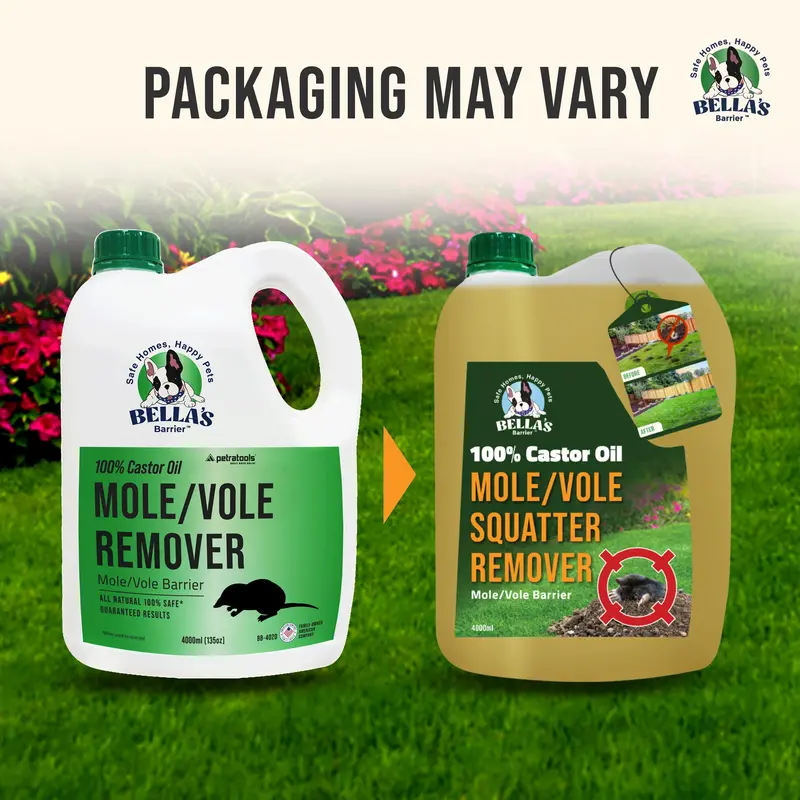 100% Pure Food-Grade Castor Oil – Natural, Pet-Safe Mole & Vole Repellent (1 Gallon) 2