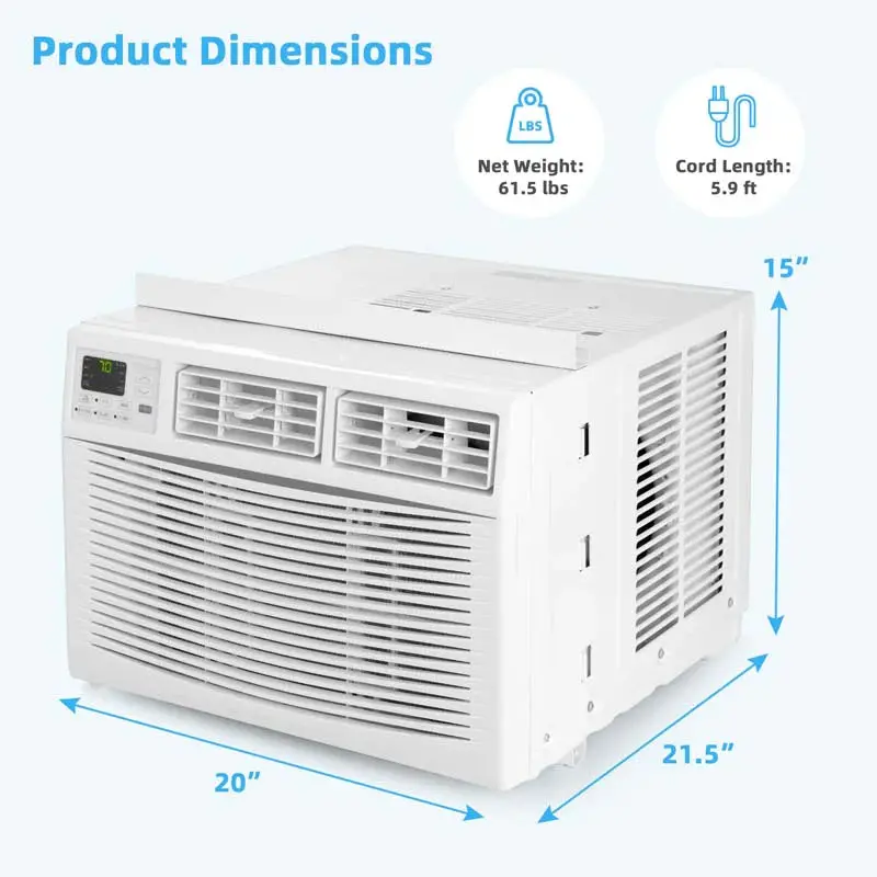 10,000 BTU Energy Star Window Air Conditioner – Quiet 3-in-1 Unit with Remote, Eco Mode & Dehumidifier 2