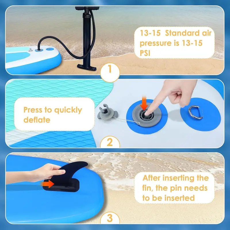 10'4" Ultra-Light Inflatable SUP Board for Adults – Stable, Portable & Beginner-Friendly