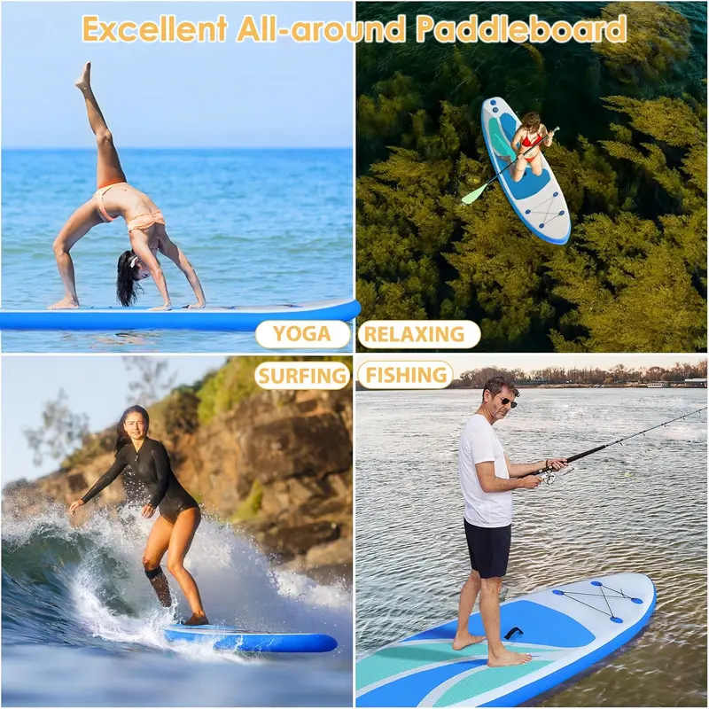10'4" Ultra-Light Inflatable SUP Board for Adults – Stable, Portable & Beginner-Friendly