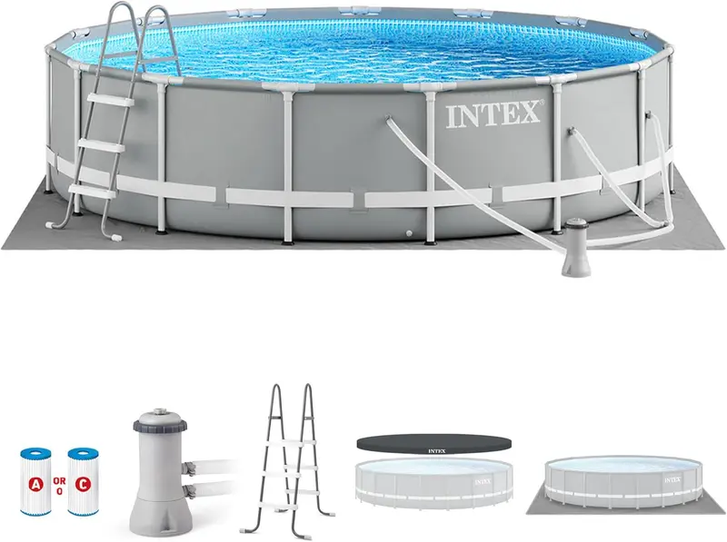 10ft x 30in Premium Above-Ground Pool Set – 1185-Gallon, Rust-Resistant Frame & 330 GPH Pump 2