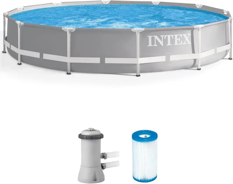 10ft x 30in Premium Above-Ground Pool Set – 1185-Gallon, Rust-Resistant Frame & 330 GPH Pump