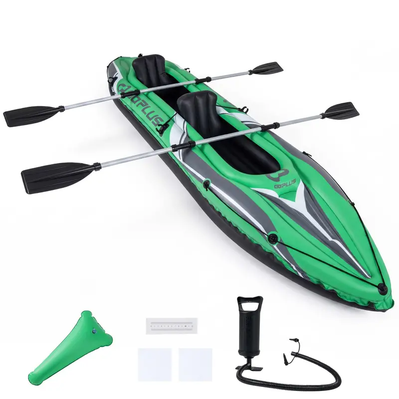 11.5-Foot Tandem Kayak for Adults – Aluminum Paddles Included, Ideal for Lakes, Rivers & Fishing