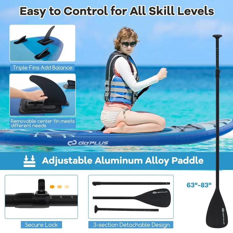 11-Foot Inflatable Stand-Up Paddle Board – All-in-One SUP with Complete Accessory Kit