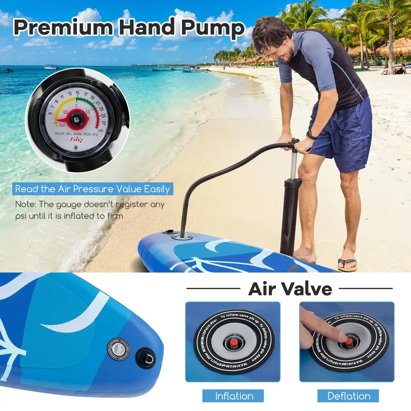 11-Foot Inflatable Stand-Up Paddle Board – All-in-One SUP with Complete Accessory Kit