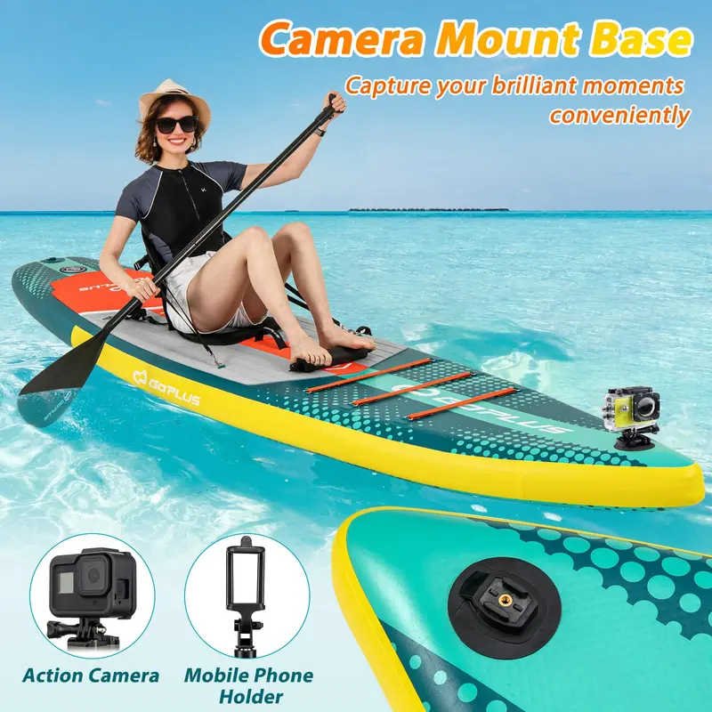 11-Foot Inflatable SUP Board for Adults – Includes Premium Kayak Seat & Carry Kit