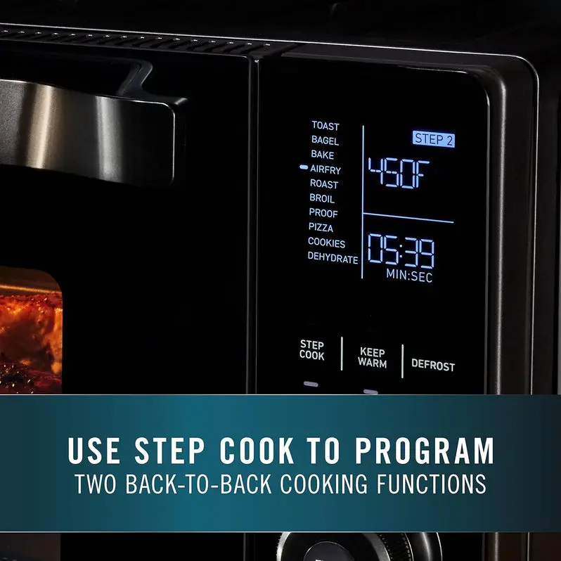 11-in-1 Toaster Oven Air Fryer Combo – Digital Convection Counter Appliance with Multiple Cooking Modes