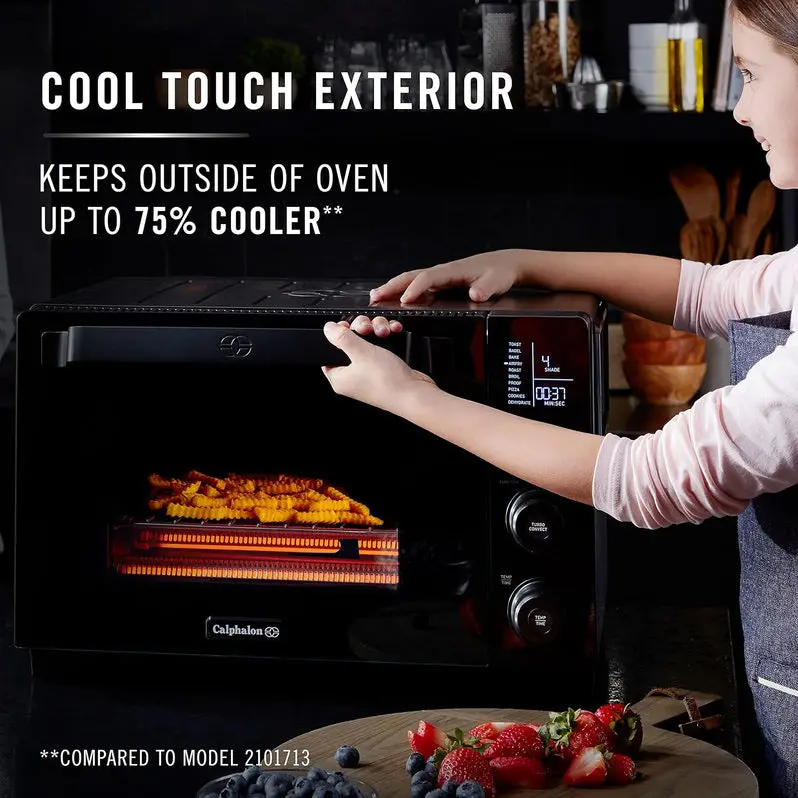 11-in-1 Toaster Oven Air Fryer Combo – Digital Convection Counter Appliance with Multiple Cooking Modes