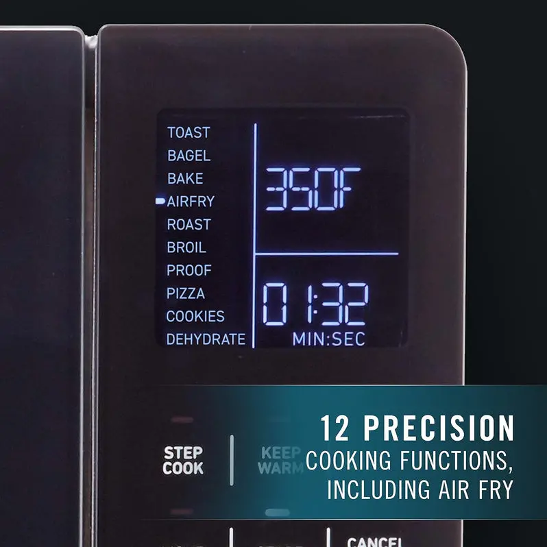11-in-1 Toaster Oven Air Fryer Combo – Digital Convection Counter Appliance with Multiple Cooking Modes