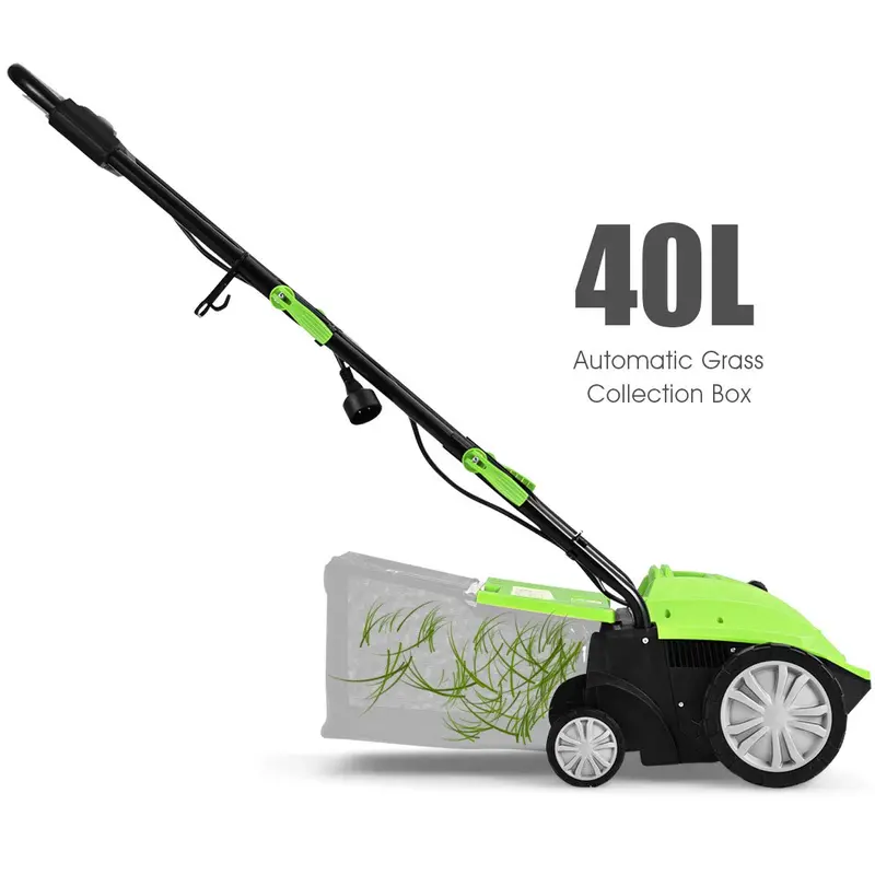 12-Amp 2-in-1 Electric Dethatcher & Weeder with Three-Position Depth Control