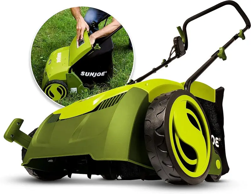 12-Amp Electric Dethatcher & Scarifier – 13" Width, 8-Gallon Removable Collection Bag