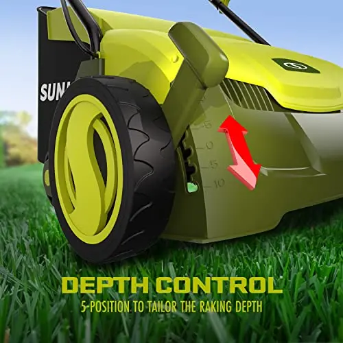 12-Amp Electric Dethatcher & Scarifier – 13" Width, 8-Gallon Removable Collection Bag