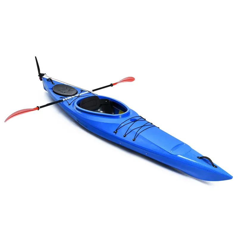 12-Foot Sit-In Kayak – Lightweight Touring & Fishing Model with Aluminum Paddle and Keel Stability