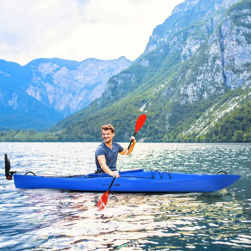 12-Foot Sit-In Kayak – Lightweight Touring & Fishing Model with Aluminum Paddle and Keel Stability 2