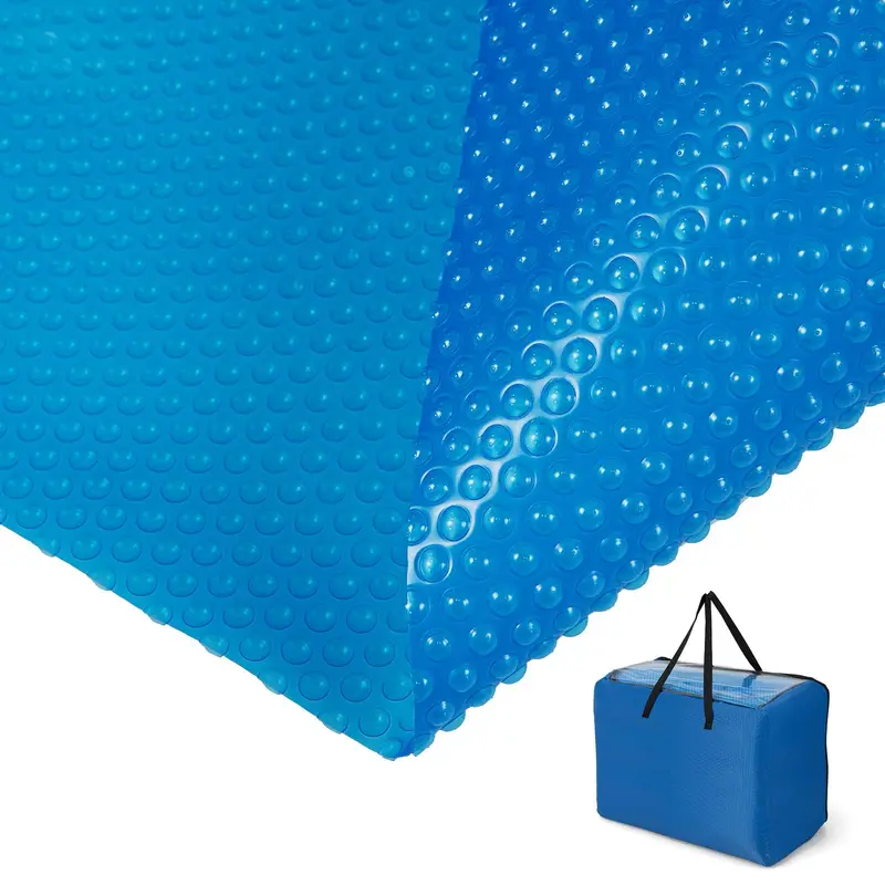 12 ft x 24 ft Solar Pool Blanket – 12-Mil Thickness with Carry Bag for In-Ground & Above-Ground Pools