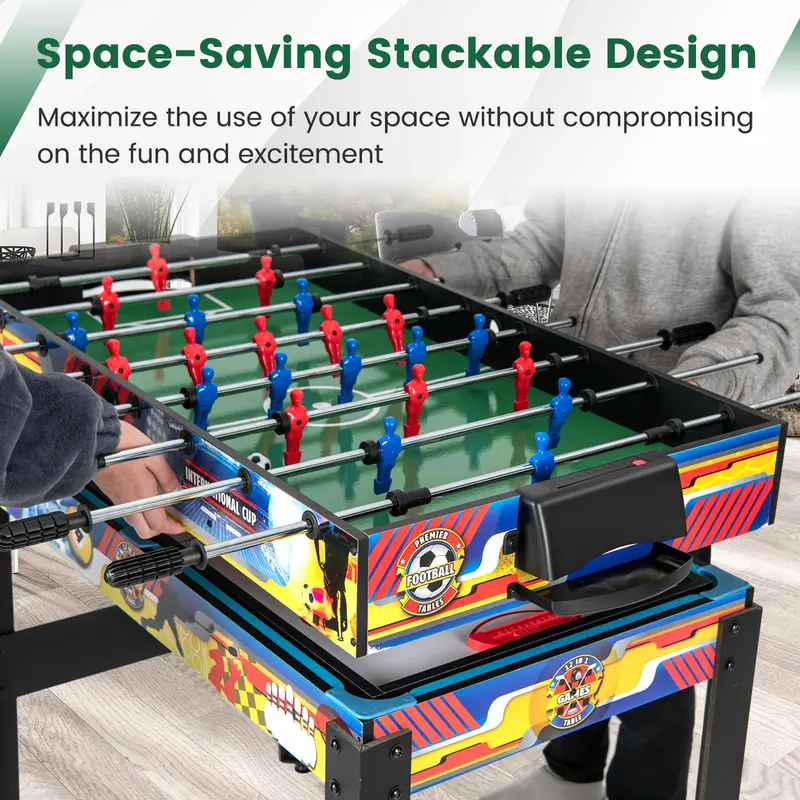 12-in-1 Multi-Sport Table: Foosball, Pool, Ping Pong, Air Hockey, Bowling, Shuffleboard, Chess, Checkers & Backgammon